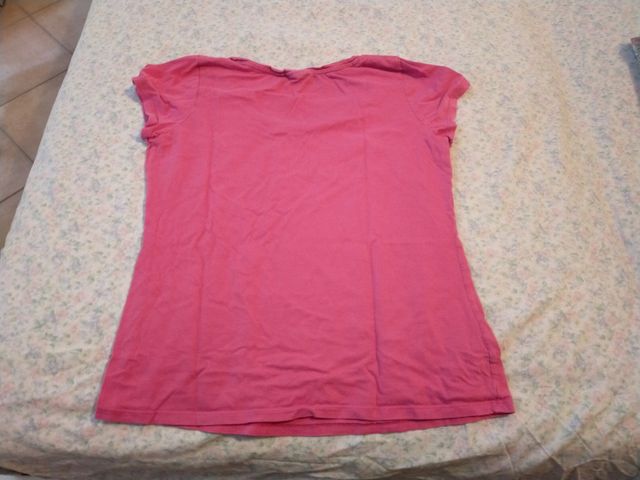 Maglietta rosa maniche corte