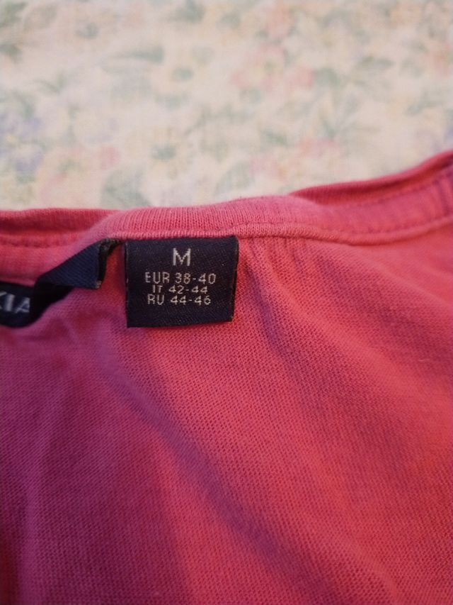 Maglietta rosa maniche corte