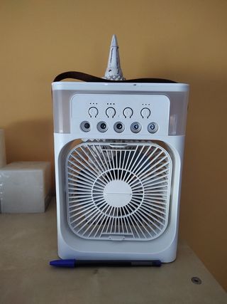 Ventilador pequeño portátil USB blanco
