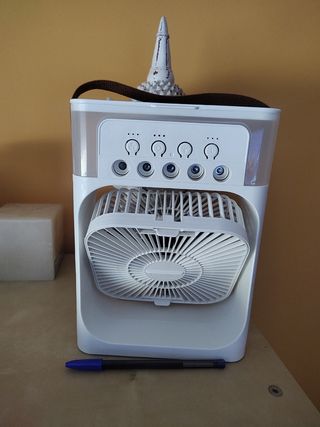 Ventilador pequeño portátil USB blanco