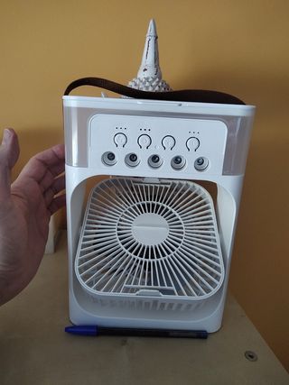 Ventilador pequeño portátil USB blanco