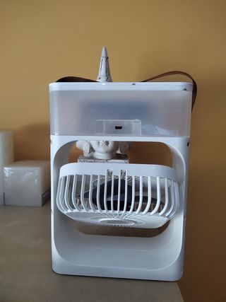 Ventilador pequeño portátil USB blanco