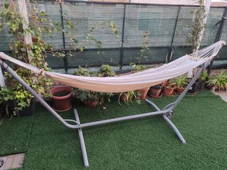 Hamaca más soporte Ikea Garö - Gris