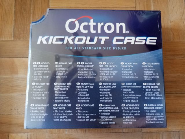10 estuches Octron Kickout DVD/CD