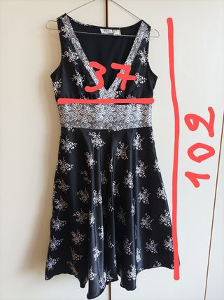 Vestito estivo nero e bianco