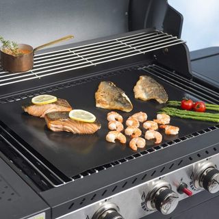 Protector de Horno Durandal BBQ18 Hoja de cocina antiadherente para horno y barbacoa, color negro