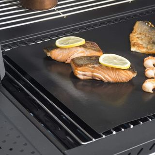 Protector de Horno Durandal BBQ18 Hoja de cocina antiadherente para horno y barbacoa, color negro