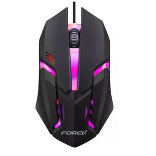 Ratón FOREV FV-136 GAMING ILUMINADO con cable Gaming RGB, Envío 24h, Negro