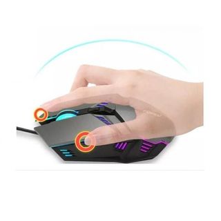 Ratón FOREV FV-136 GAMING ILUMINADO con cable Gaming RGB, Envío 24h, Negro