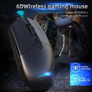 Ratón inalámbrico Gaming Forev FV-G304 Ordenador Pc Portátil, Envío 24h, Negro
