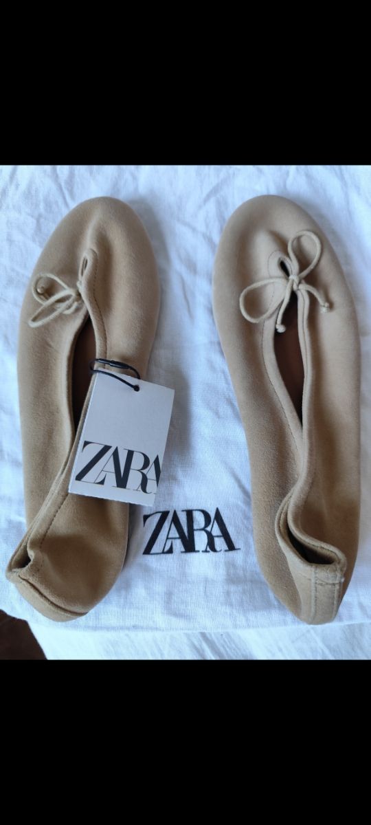 Manoletinas Zara beige