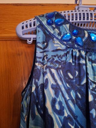 Vestido azul fiesta mujer talla 40