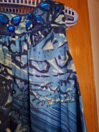 Vestido azul fiesta mujer talla 40