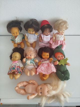 9 Muñecas Barriguitas Vintage
