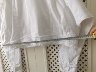 Cazadora vaquera blanca cropped