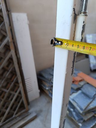 Puerta caldera aluminio blanco