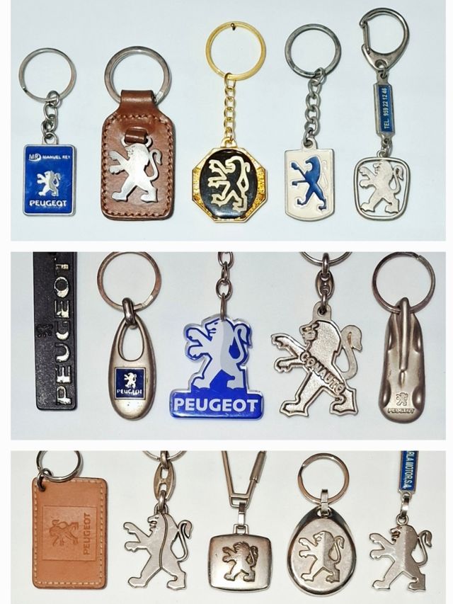 Portachiavi Peugeot PSA da collezione vintage