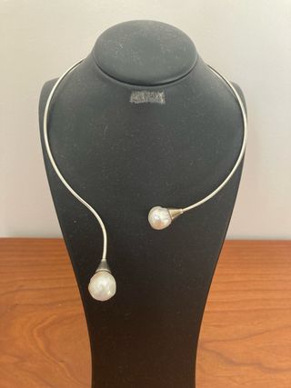 Gargantilla plata perlas