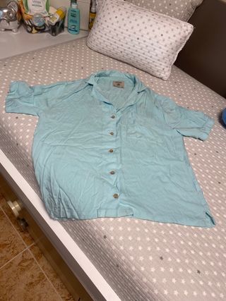 Camisa Pull&Bear celeste
