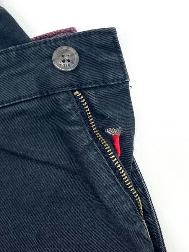 Pantaloni Cotone-Silk Neri