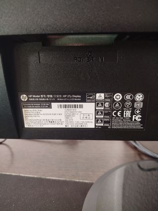 Monitor Full HD 27" Pulgadas HP