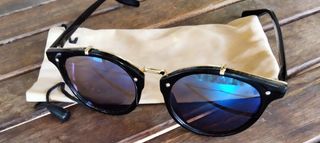 Gafas sol redondas azules