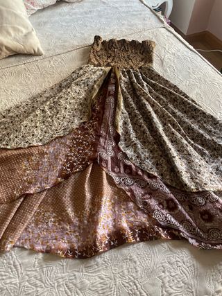 Vestido boho marrón - Talla única