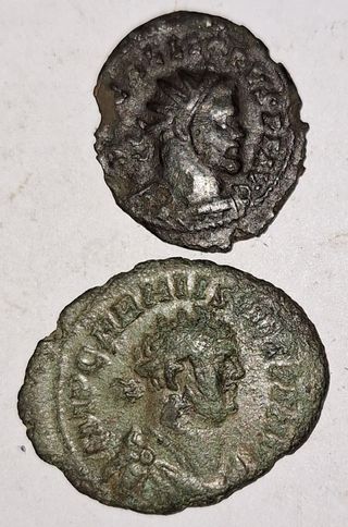 Carausio y Alecto!Lotes Monedas romanas!EBC!Raras!