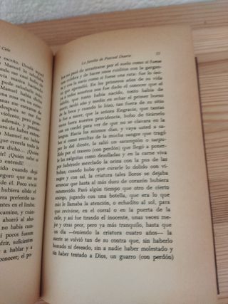 La familia de Pascual Duarte. Novela. En mano