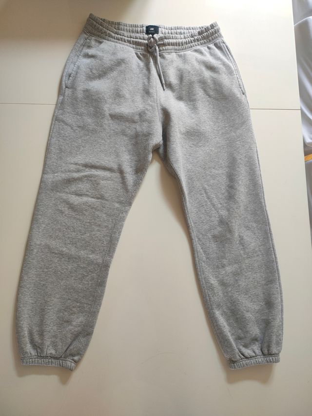 Pantaloni tuta H&M grigio relaxed fit