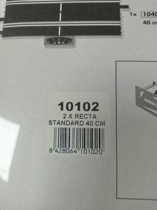 NINCO PISTA RECTA STD DE 40 A ESTRENAR EN BLISTER