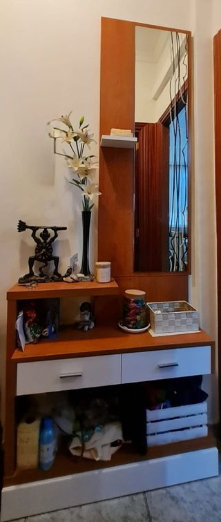 Recibidor con espejo - Madera