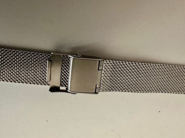 Correa reloj malla Milanesa 18mm plata