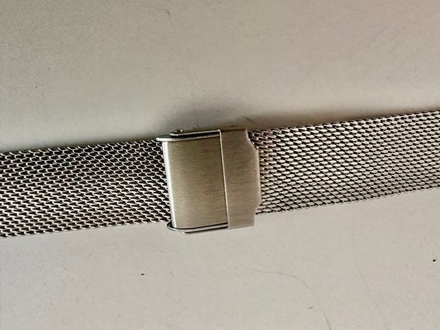 Correa reloj malla Milanesa 18mm plata
