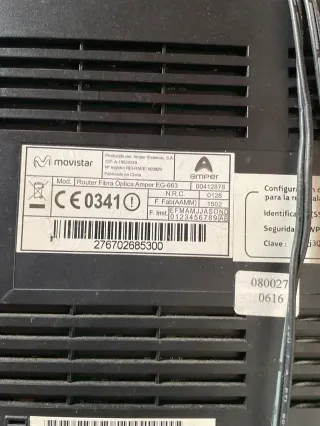 Router fibra óptica Amper para Movistar