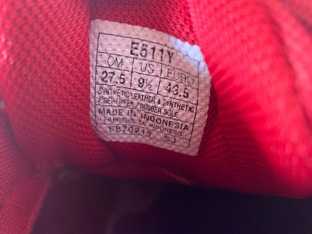 Zapatillas Asics pádel-running rojas amarillas