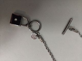 Collar Plata Candado - Cierre palanca