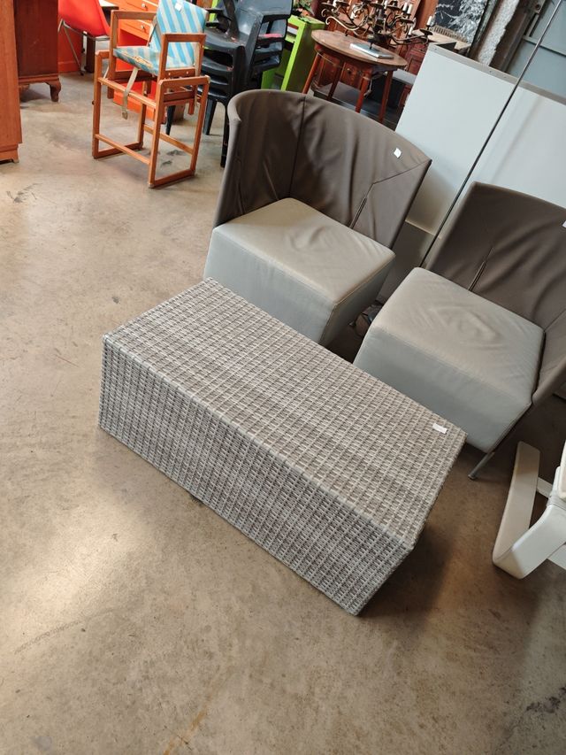 Conjunto jardín - 2 sillones y mesa