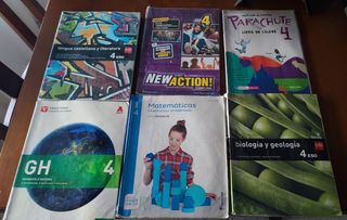Pack de 6 libros de cuarto de la ESO