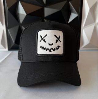 Gorra Glitch Negra y Blanca