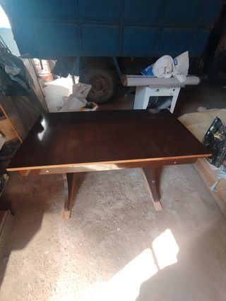 Mesa comedor madera marrón 140/220x80cm