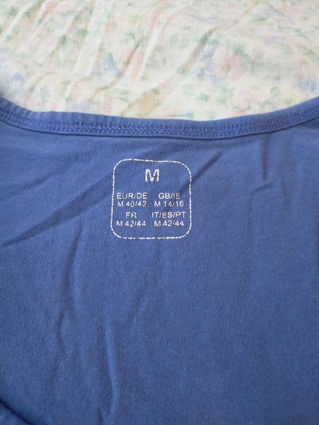 Maglietta manica corta blu donna