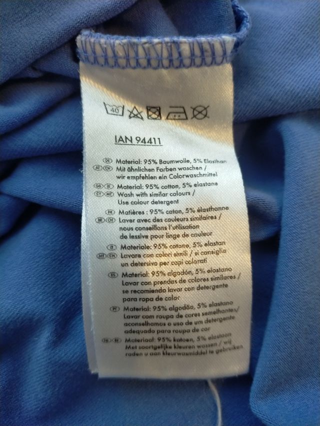 Maglietta manica corta blu donna