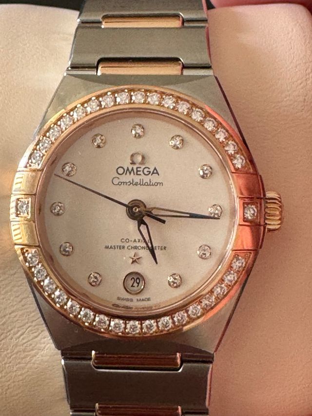 Omega Constellation Lady - Reloj oro rosa.