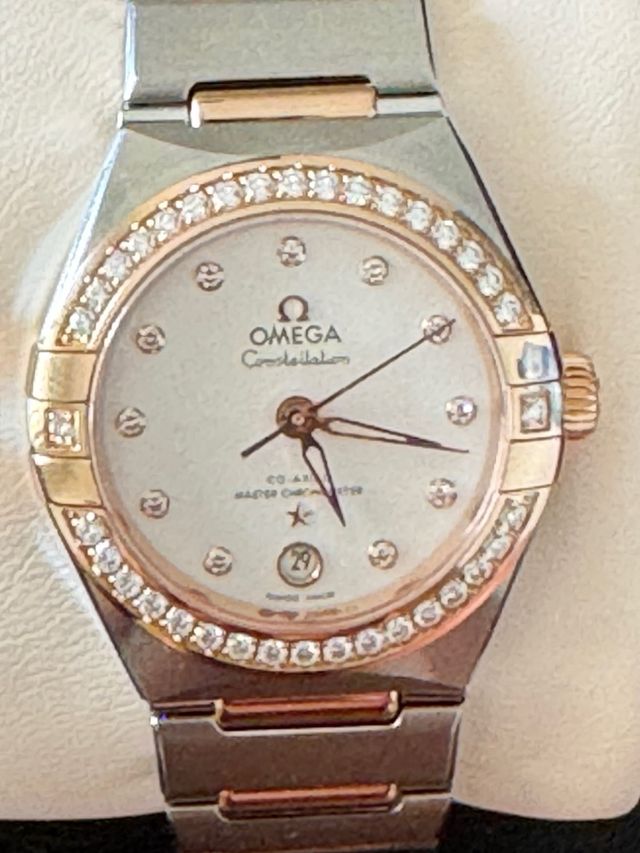 Omega Constellation Lady - Reloj oro rosa.