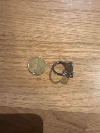Anillo araña rojo - Gótico