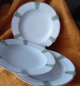 Set piatti Jugendstil Bohemia '900