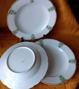 Set piatti Jugendstil Bohemia '900