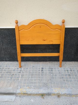 Dos cabeceros cama 90 madera marrón