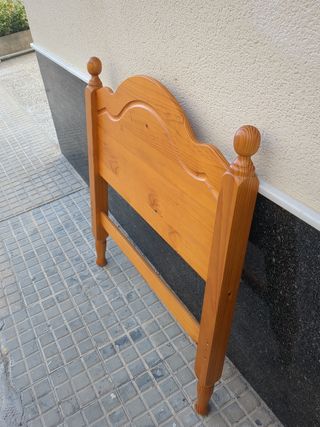 Dos cabeceros cama 90 madera marrón